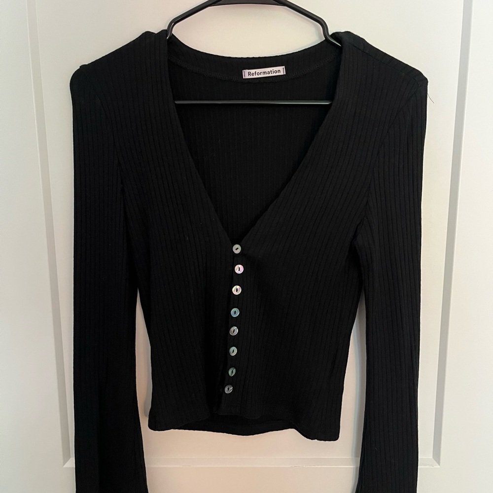 Reformation Gellar Knit Top